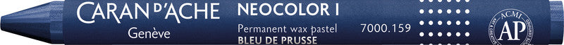 Caran d-Ache Caran d'Ache – Neocolor I – Wachsmalkreiden – Preussischblau, wasserfest, für dunkles Papier