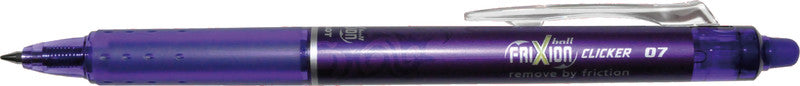 Pilot FriXion Ball Clicker – Radierbarer Tintenroller-Set, 0,7 mm, Schwarz/Blau/Rot u. a., 7er Etui