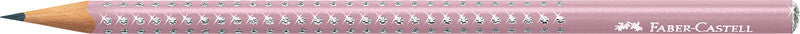 Faber-Castell Grip Sparkle Bleistift, Dreikant B Mine Ø 2 mm farbig sortiert – 3er-Set