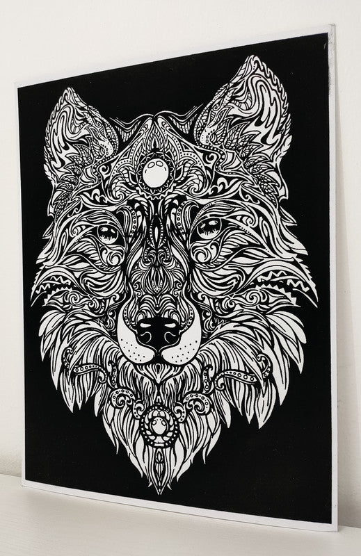 Tataruga Malkarton, Karton, 21 × 29,7 cm, schwarz