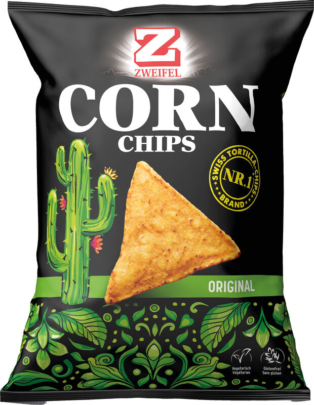 Zweifel Corn Chips Original, glutenfrei – 125 g