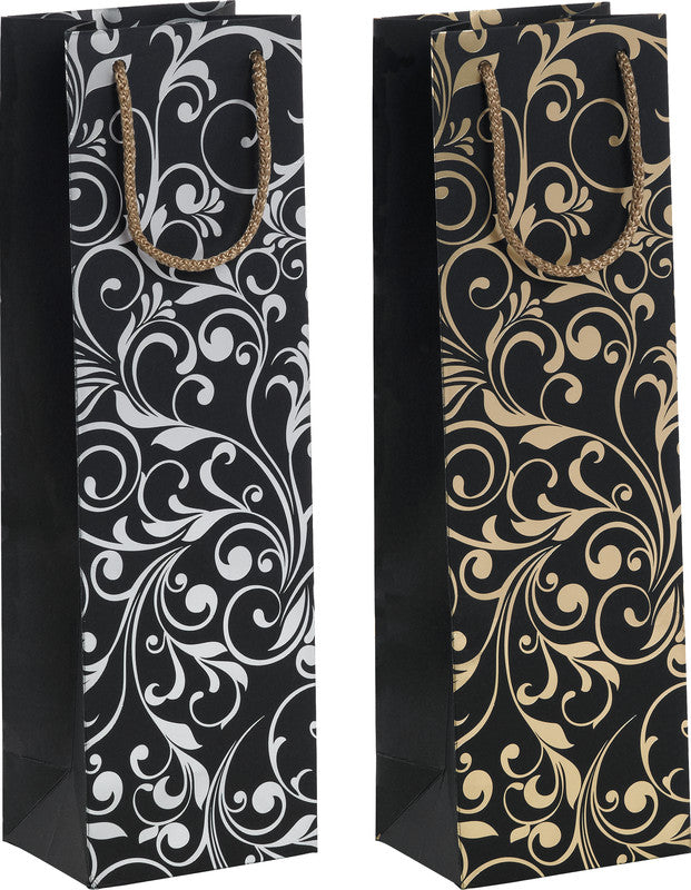 Zoewie Geschenkbox – Ornamentic – Heissfolienprägung – für Flaschen – 120 × 390 × 90 mm