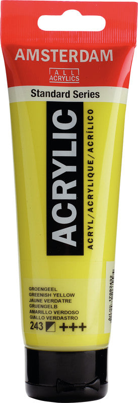 Royal Talens Amsterdam – Acrylic Standard – Acrylfarbe – Grüngelb, 120 ml
