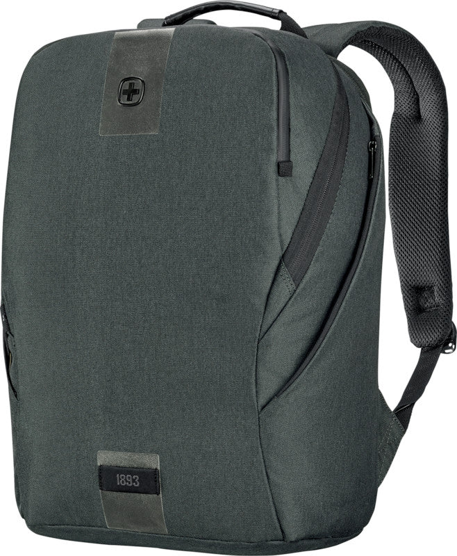 Wenger/SwissGear Wenger MX ECO Light – Notebook-Rucksack – für 16" Notebook, 19 l, rPET, Grau, Anti-Diebstahl-Verschluss