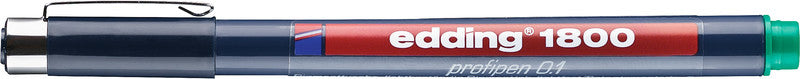 Edding 1800 Fineliner 0,25 mm – grün – wasserfest, dokumentenecht