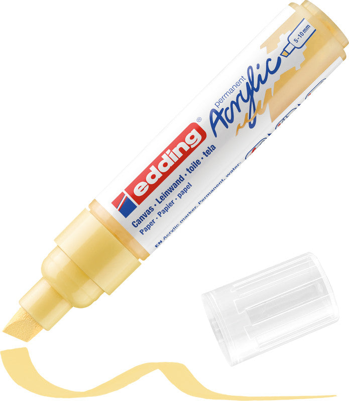 Edding Acrylmarker für Permanentmarker – Pastellgelb