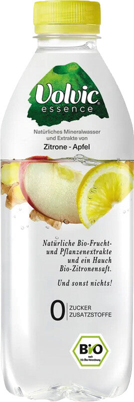 Volvic Wasser mit Geschmack still, Apfel & Zitrone – 75 cl