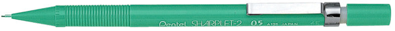 Pentel Sharplet-2 Druckbleistift – 0,5 mm, Grün, mit Radierer