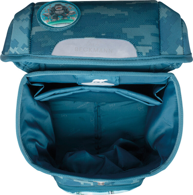 Beckmann Schulrucksack Plus Air – 6-teilig – Jungle Game