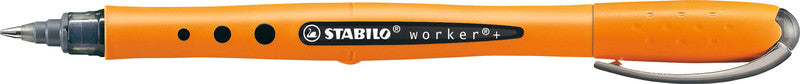STABILO worker+ – Tintenroller, mit Kappe, 0,5 mm, schwarz