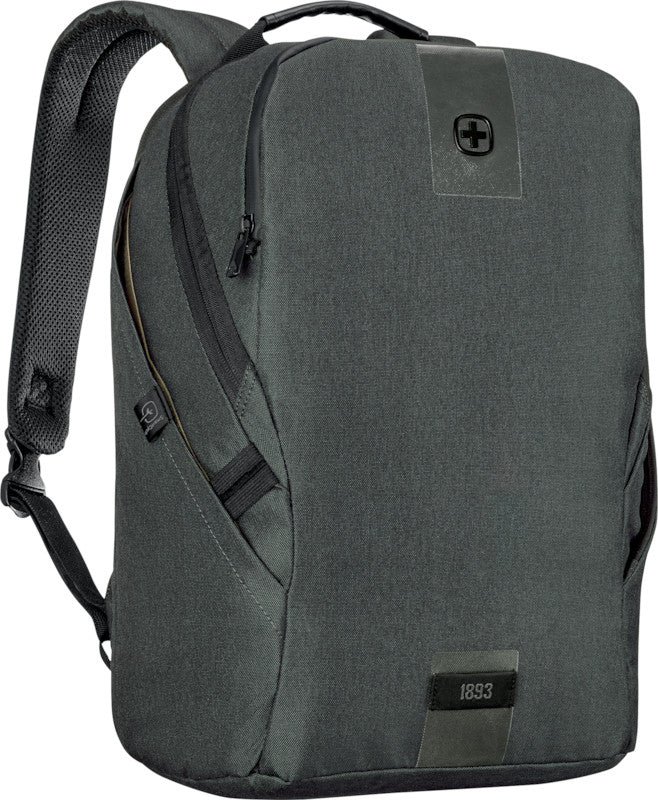 Wenger/SwissGear Wenger MX ECO Light – Notebook-Rucksack – für 16" Notebook, 19 l, rPET, Grau, Anti-Diebstahl-Verschluss