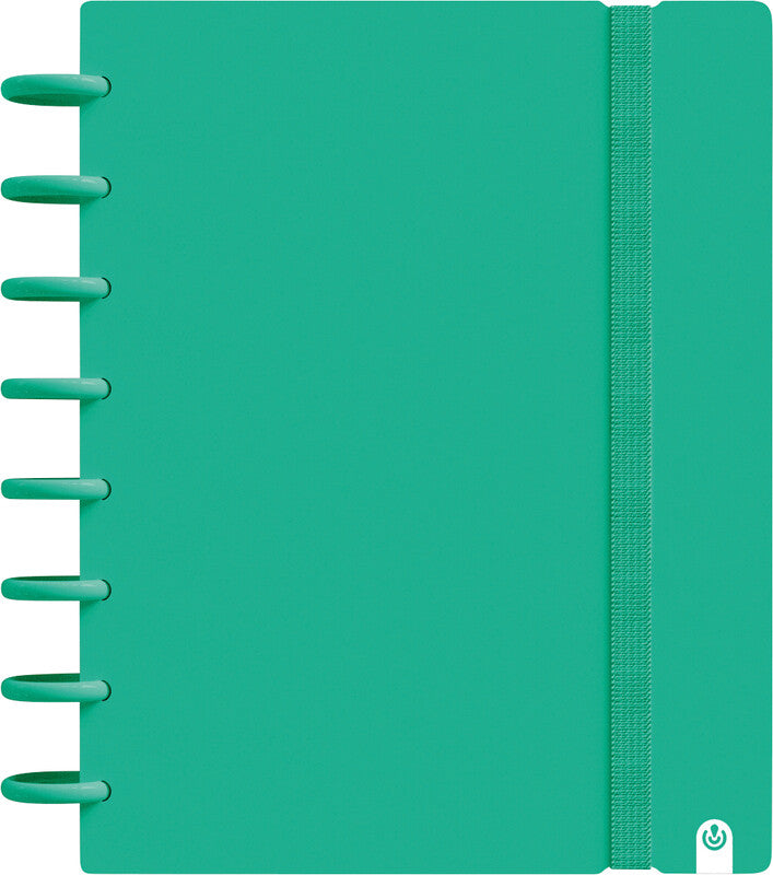 Carchivo Spiralbuch, A5, kariert, Spiralbindung, 80 Blatt, perforiert, 100 g/m² – grün