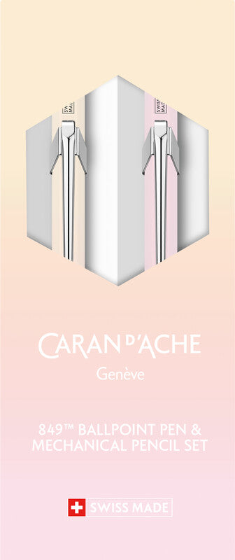 Caran d-Ache Caran d'Ache Horizon Schreibset – Kugelschreiber 849 + Druckbleistift – Pastellfarben, nachfüllbar