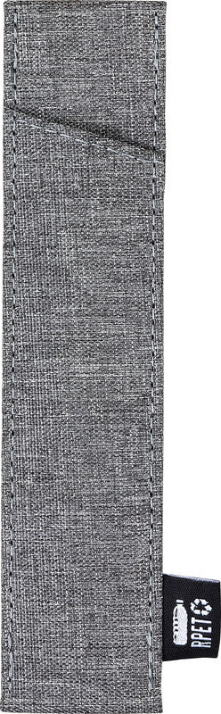 Kolma rPET Etui, leer, für 1 Stift – grau – Kunststoff
