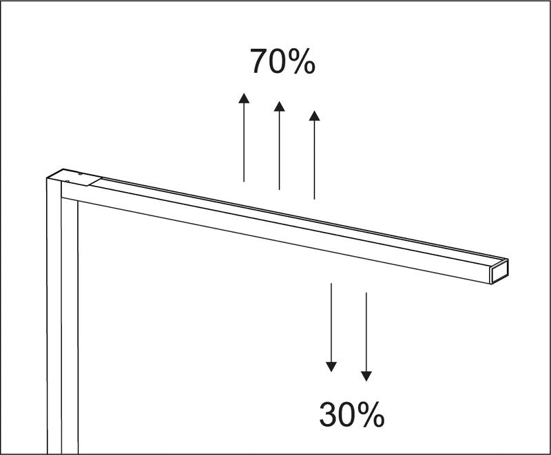 MAUL LED-Stehleuchte Sirius Colour Vario – Touchfeld, dimmbar – 3000–5700 K – 10’110 lm 66 W – Silber