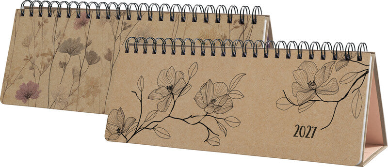 Sigel JOLIE Pure Wochenplaner – 1 Woche/2 Seiten, Spiralbindung, 30 × 15,4 cm, Jan–Dez, 2027, mit Steller