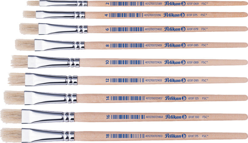 Pelikan Pinsel – Schweinsborsten, Länge 191 mm, flach, FSC-zertifiziert
