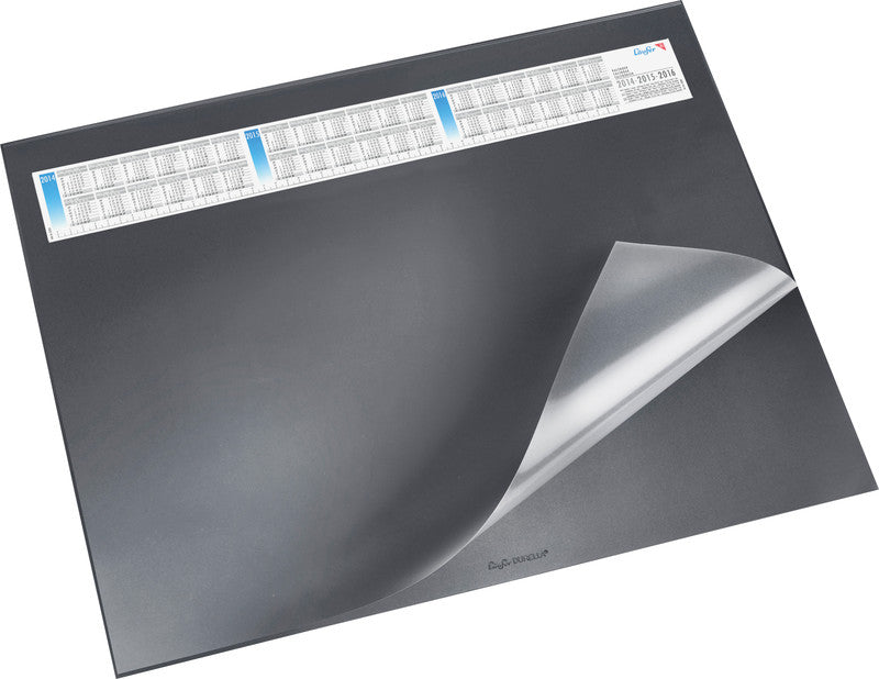 Laufer Schreibunterlage Durella DS – Schwarz – 650 × 520 mm – Kunststoff