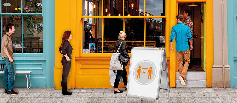 Nobo Plakatständer – für A1 hoch, silber, Metall/Kunststoff, 650 × 605 × 1105 mm