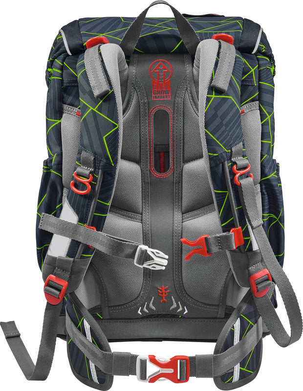 Step by Step Schulrucksack-Set Giant – 5-teilig – Dark Cat Chiko – Recycelte Materialien