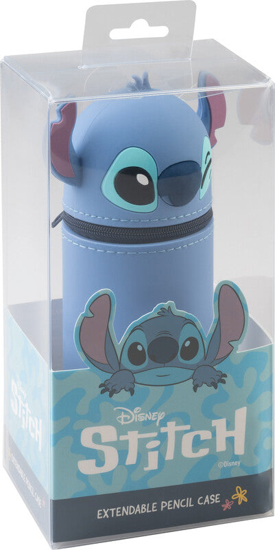 Disney Schlamperetui, Stitch Tropical, Blau, Silikon, 7 × 18 cm