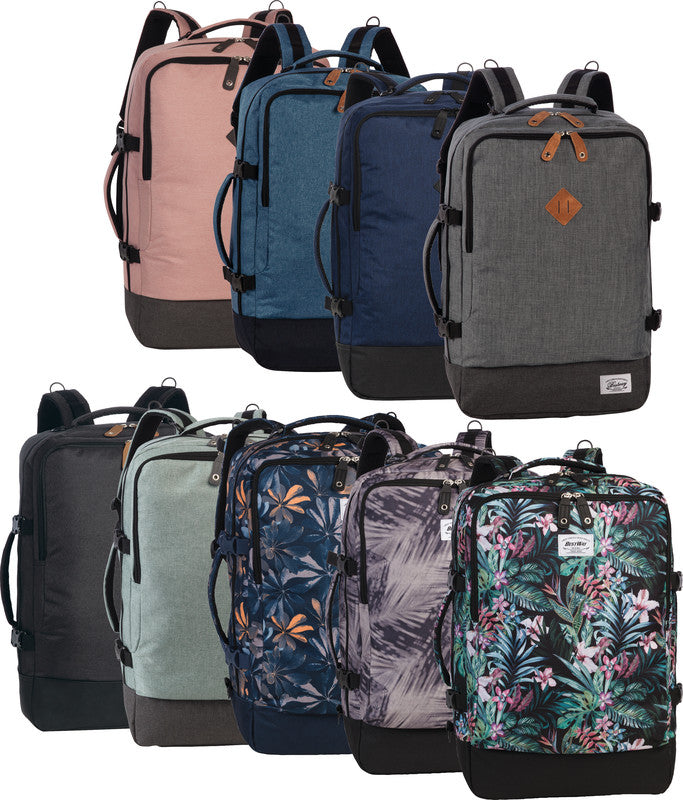 Bestway Cabin Pro Notebook-Rucksack – für Notebooks bis 17,3", 40 l, wasserabweisend, Kunststoff, graublau