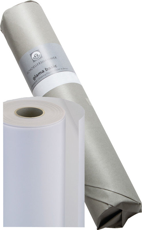 Schoellershammer Transparentpapier – 33 × 2000 cm, weiss transparent, für Kopierer, Laserdrucker und mehr