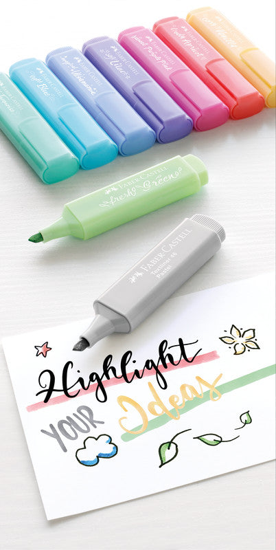 Faber-Castell 46 Pastell Textmarker Vanille – Keilspitze, 1–5 mm, nachfüllbar