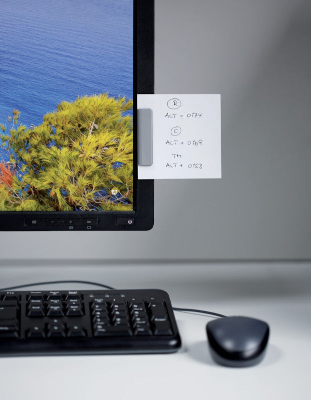 Durable Magnetclip – 60 × 17 mm, dunkelblau, selbstklebend, wiederablösbar, 5er-Pack