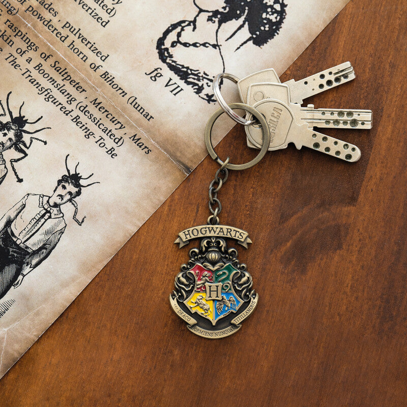 Harry Potter Schlüsselanhänger Hogwarts – Zink, Mehrfarbig