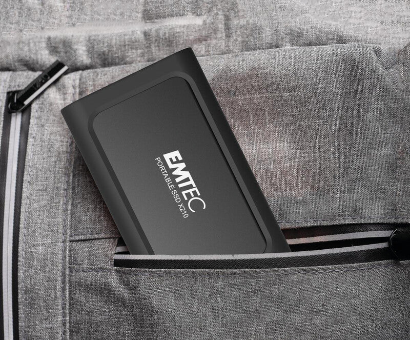 Emtec ELITE X210 Externes SSD-Laufwerk – 2 TB, USB 3.2, für Windows 10 und 11, Mac OS X 10.4+, Linux 2.6x+