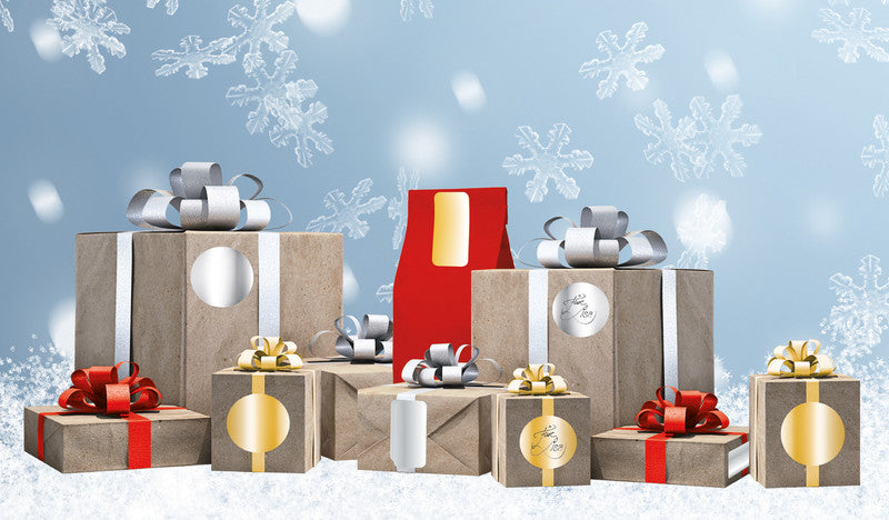 HERMA Geschenketiketten – 9 Etiketten – permanent, Papier – Bogen 84 × 120 mm – rechteckig, Silber