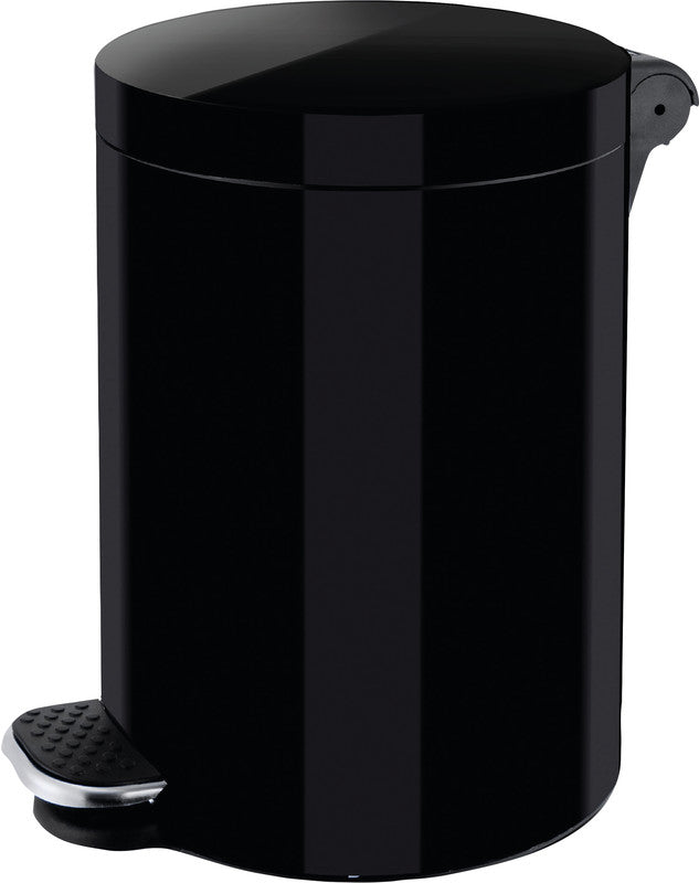 Zwingo Papierkorb – 12 l – Metall, schwarz – Ø 250 × H 400 mm