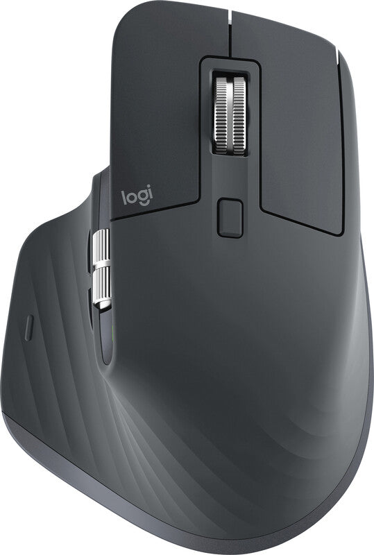 Logitech MX Master 3S – Maus – Kabellos (Bluetooth/2,4 GHz), 8000 DPI, Rechts, Graphit