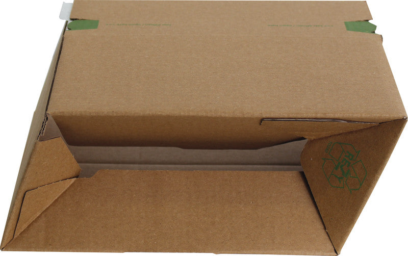 Grünmarie Fix-Aufrichtekarton, braun, mit Aufreissperforation – 235 × 170 × 60 mm