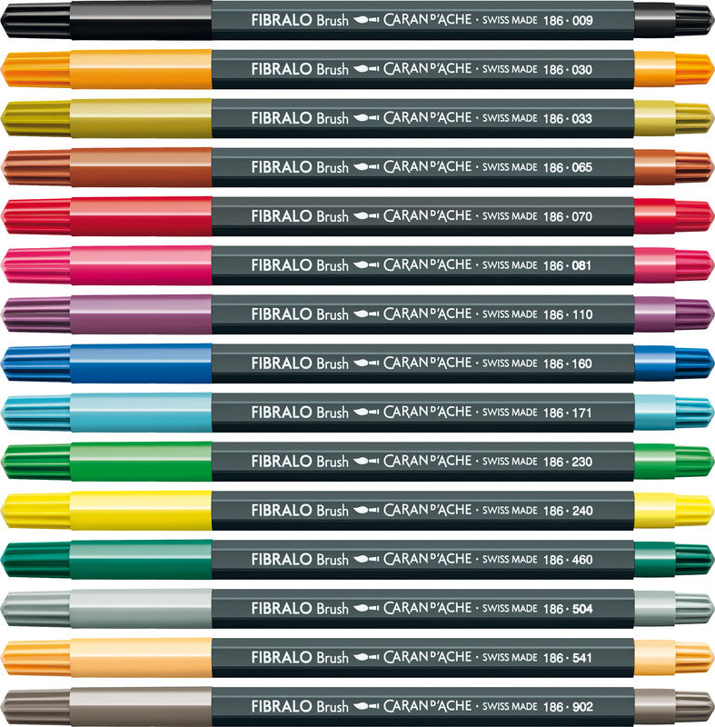 Caran d-Ache Filzstifte Fibralo Brush, Strichbreite 0,5–5 mm, 1 Stk.