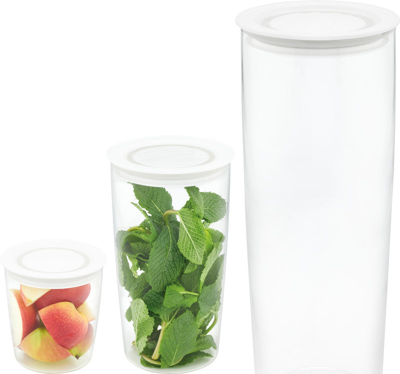 Rotho Glasbehälter – 0,7 l – rund – Borosilikatglas – transparent – Ø 11 cm × 11,8 cm