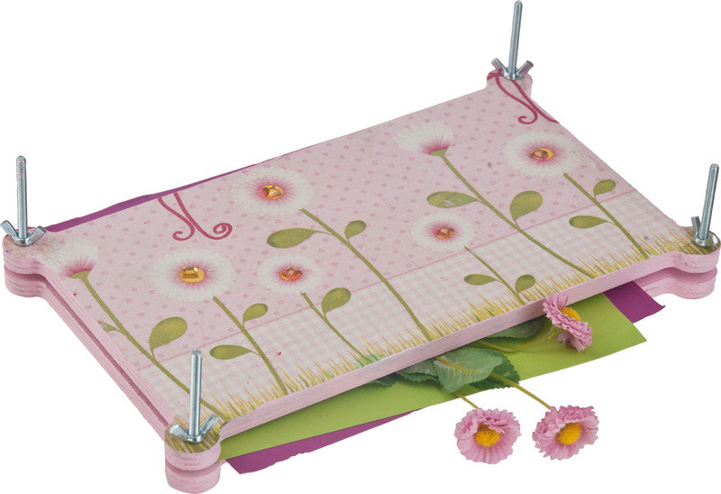 Blumenpresse, 23 × 13 × 5,5 cm, Birke