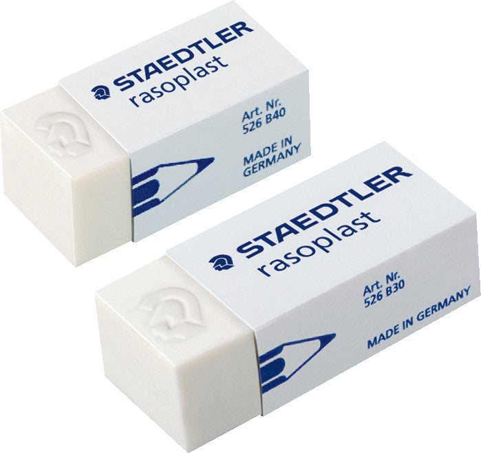 Staedtler Radierer Rasoplast – für Bleistifte – 33 × 13 × 16 mm – Kautschuk – Weiss