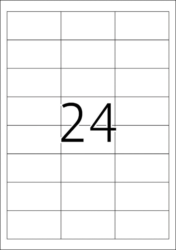 HERMA Druckeretiketten, 65 mm × 34 mm, weiss, Papier, permanent, 25 Blatt (600 Etiketten)