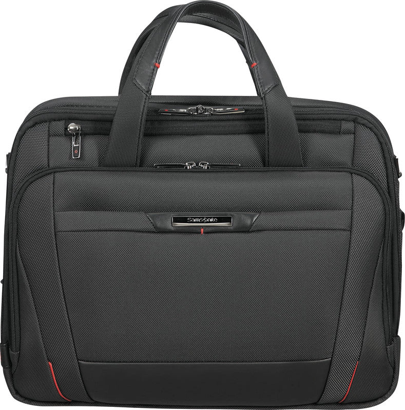 Samsonite Pro-DLX 5 Notebook-Tasche – 17/23 l, RFID-Fach, Aufsteckfunktion, Nylon, Schwarz