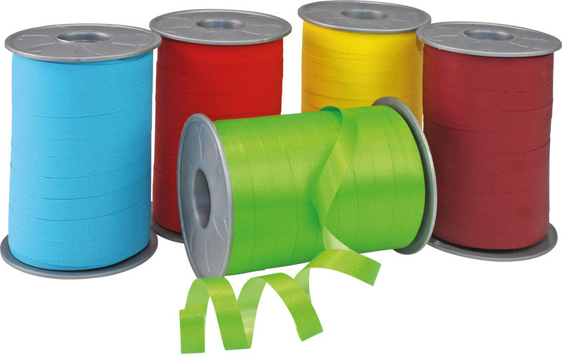 Präsent Geschenkband – Opak – Kunststoff, Orange – 10 mm × 200 m