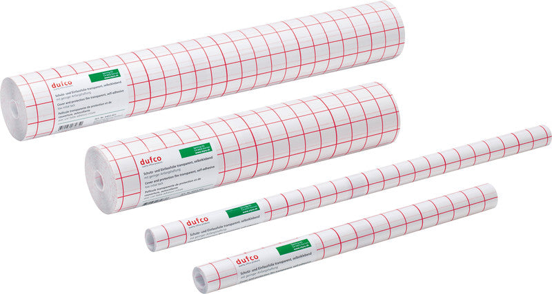 Dufco Klebefolie – glänzend, permanent, transparent – 35,0 × 2500,0 cm