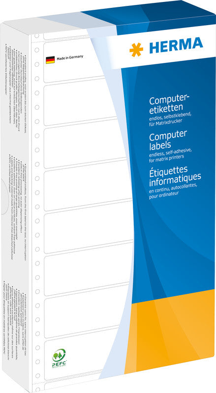 HERMA Etiketten A4 147 × 99 mm – Papier, matt, weiss – permanent haftend – 1'000 Stk.