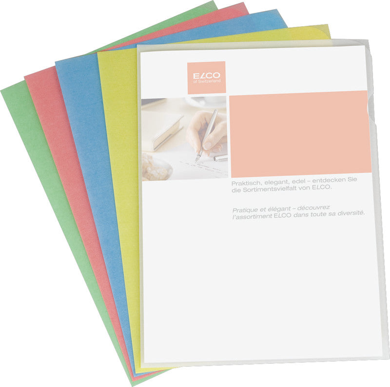 Elco Sichtmappe A4 – Rot, Papier, 100er-Pack
