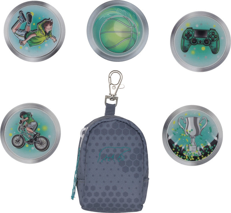 Beckmann Classic Schulrucksack 1st – 6-teilig – Game On – 24 × 37 × 25 cm – Recycelte Materialien
