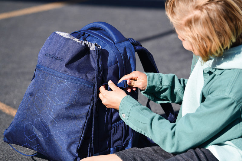 Coocazoo Schulrucksack Mate – Blue Motion – Blau – 30 l, 30,0×44,0×23,0 cm – Recycelte Materialien