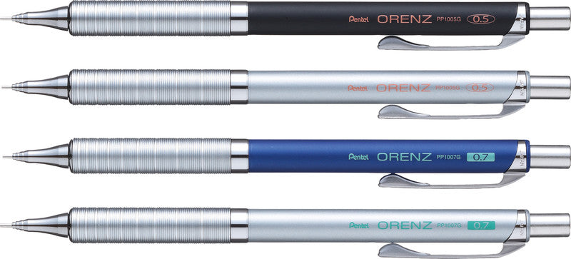 Pentel Orenz Metal Grip Druckbleistift – 0,5 mm, Metall, schwarz