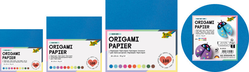 Folia Faltblätter – 200 × 200 mm – 70 g/m² – sortiert – 500 Blatt