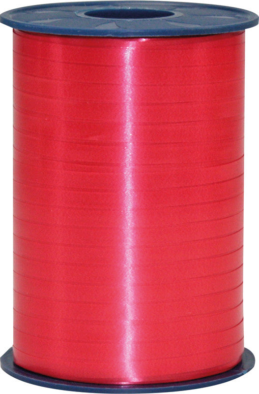 Präsent Geschenkband – America – 5 mm × 500 m – Kunststoff, rot